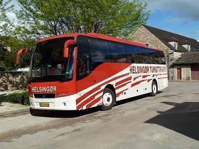 Foto af bus fra Helsingør turisttrafik